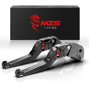 MZS أسود دراجة نارية دواسة فرامل عتلات عجلة الأسطوانة قابل للتعديل قصيرة CNC ME-2968 متوافق مع CBR600RR CBR 600RR 2003-2006 | CBR954RR CBR 954RR 2002-2003