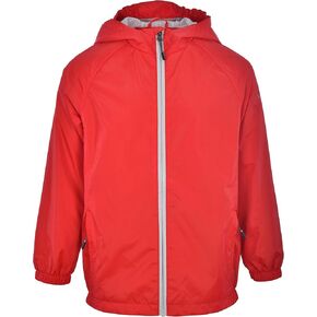 Swiss Alps Boys' Waterproof Hooded Rain Jacket Outdoor Windbreaker Lightweight Raincoats for Kids Wind Resistant