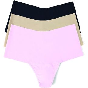 Hanky ​​Panky ، تتنفس Thong Rise Thong ، Black ، Taupe ، Bliss ، متوسطة ، ملابس داخلية عالية الخصر ، أحجام S إلى XL ، مصنوعة يدويًا بالنايلون