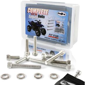 130 PCS محرك مجموعات الترباس مناسبة لـ YFM350X Warrior 1987-2003 لـ ATV Crank Dock Clutch Cover Protction Set Set Stail Steel Set