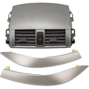 Center Dash AC Outlet Air Vent Panel, 55670 02160 Dashboard AC Air Vent Outlet Panel Cover Trim Replacement for Corolla 2009 2010 2011 2012 2013