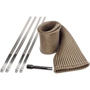 Design Engineering 010022 Titanium Universal Exhaust Sleeve Kit with Locking Ties