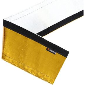 Mishimoto MMHP-HSS-1236GD حرارة التدريع 1/2 "× 36" ، الذهب