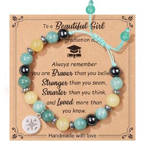 Graduation Gifts for Girls Teen Girls Her Women, Class of 2025 Graduation Bracelet for Girl Daughter Granddaughter Niece Sister Preschool Kindergarten 5th 8th Grade High School College Graduation