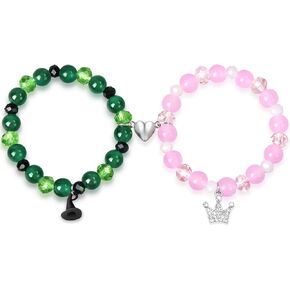 Galinda Elphaba Witch Bracelet Set for Girls,Kids Halloween Costume Accessories,Friendship Matching Bracelets