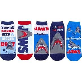 Hyp Jaws Shark Movie You're Gonna Need A Bigger Boat Juniors/Womens 5 Pack Ankle Socks