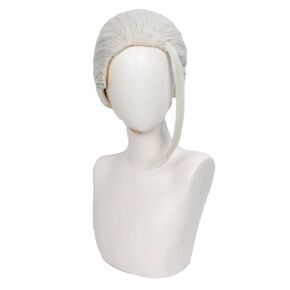 The Legendary Hit Man Taro Sakamoto Cosplay Wig Slicked Back Gray Hair Tied into a Back Bun Accessory Adult Unisex for Party Halloween Christmas