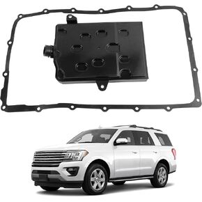 10R80 Ten Speed Automatic Transmission Filter Oil Pan Gasket Kit Compatible With 2017-2024 Ford Expedition Explorer F-150 Mustang Ranger Lincoln Navigator Replaces HL3Z7A098A L1MZ7A098A