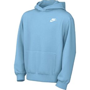 Nike Sportswear Club Fleece Big Kids' Pullover Hoodie (FD3000-300, Green Frost/White)