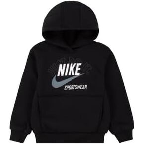 Nike Toddler Boys Retro Fleece Pullover Hoodie, Black, 3T