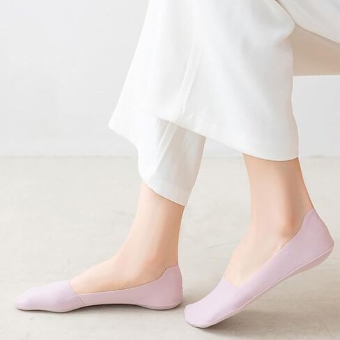 No Show Socks for Women, Non Slip Nylon Thin Footies Invisible Silky Low Liner Socks for Loafers Flats 6 Pairs in Saudi Arabia