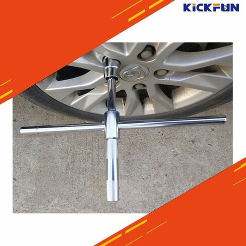 Universal Lug Wrench Wheel Wrench (17mm, 19mm, 21mm & 23mm) Wheel Brace for Car Wheel Nut Wrench Labor Saving Removel Tyre Wrench (20'') in Saudi Arabia