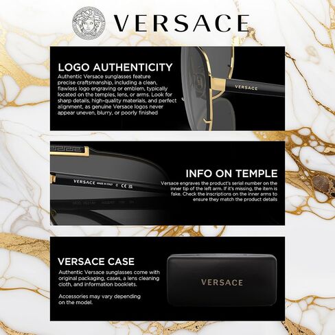 Versace VE1287 Medusa PILOT Shape Eyeglasses Frame with eSHADES Luxury Eyewear kit Bundle in Saudi Arabia