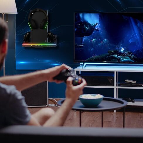 Cooling Charging Stand for Xbox Series X/S with 2 Headset Stand, Luckit Vertical Dual Controller Charger Station Dock Accessories with Cooling Fan, Fast Charging Station with 3 HUB USB Ports in Kuwait