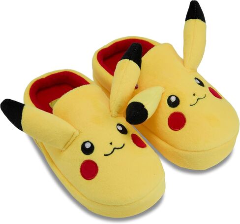 Pokemon Boys Pikachu Costume Slippers - Gotta Catch Em All - Official 3D Plush Slippers in Saudi Arabia