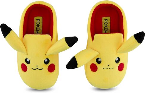 Pokemon Boys Pikachu Costume Slippers - Gotta Catch Em All - Official 3D Plush Slippers in Saudi Arabia