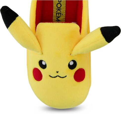 Pokemon Boys Pikachu Costume Slippers - Gotta Catch Em All - Official 3D Plush Slippers in Saudi Arabia