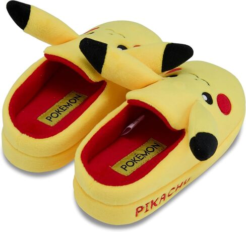 Pokemon Boys Pikachu Costume Slippers - Gotta Catch Em All - Official 3D Plush Slippers in Saudi Arabia