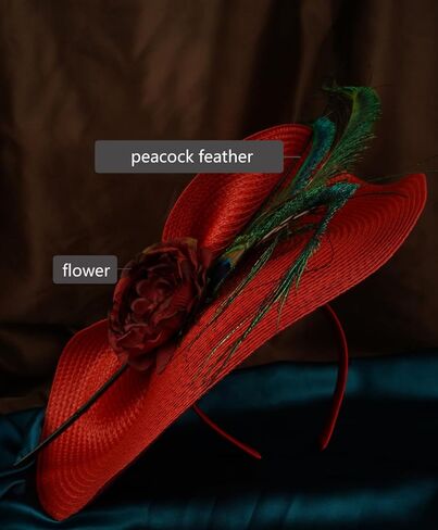 Cizoe Fascinators for Women Kentucky Derby Headpiece Tea Party Hats with Veil Wedding Headware Bridal Headpiece in Kuwait