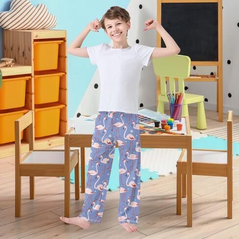 visesunny Boys' Pants Cute Pattern Lounge Pants Elastic Waist Jogger Trousers with Tow Pockets Size S-XL in Saudi Arabia