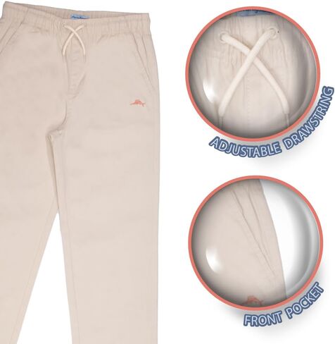 Tommy Bahama Boys Pullover Quarter-Zip Sweater الأكمام الطويلة والسروال ، الزي الصيفي غير الرسمي من قطعتين للأطفال in Kuwait