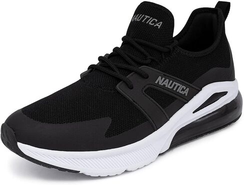 أحذية نوتيكا الرياضية للرجال - حذاء جري برباط بوسادة هوائية - أحذية رياضية خفيفة الوزن ومريحة للارتداء اليومي وتدريبات اللياقة البدنية in Kuwait
