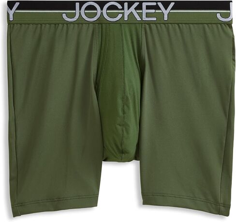Jockey Men's Infinite Cool Microfiber Stretch 6" Boxer Brief - 3 Pack in Saudi Arabia