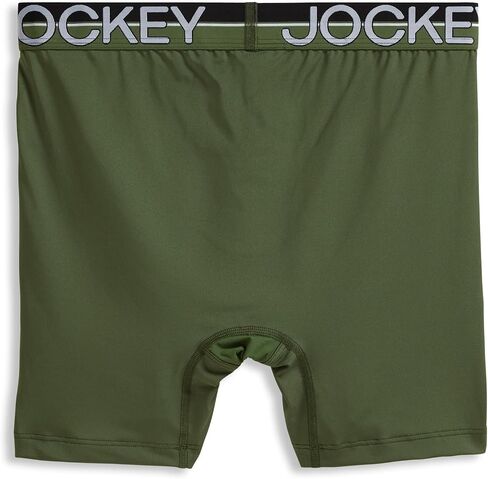 Jockey Men's Infinite Cool Microfiber Stretch 6" Boxer Brief - 3 Pack in Saudi Arabia