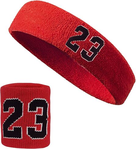 Basketball Wristbands Sweatbands Kit Sweat Bands Sweat Absorbing Head Band for Party Accessories in Saudi Arabia