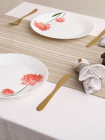 Yourtablecloth Rustic Striped Table Runner – French Nautical Style – Available in Two Sizes – Minimalistic & Chic Table Décor. Blue Striped, 14 x 72 in Kuwait