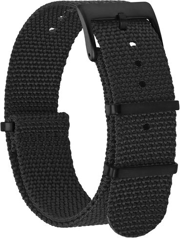 BISONSTRAP Nylon Watch Bands for Men, One-Piece Military Watch Straps, 18mm 20mm 22mm in Saudi Arabia
