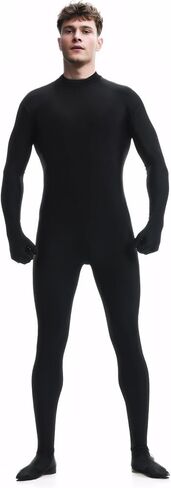 ATHX Men's and Women's Bodysuit Costume Back Zipper Spandex Headless Halloween Cosplay Unitard Stretchy Zentai Skin Suit in Saudi Arabia