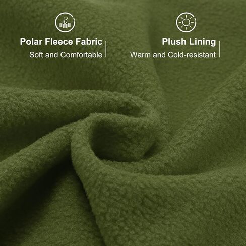 HARFINGTON Neck Warmer Winter Face Mask Winter Single Layer Fleece Neck Gaiter Windproof Scarf with Drawstring in Kuwait