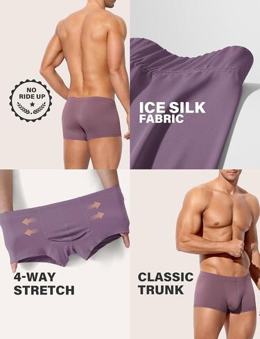 Arjen Kroos Men's Sexy Silky Trunks Underwear Boxer Briefs 1 Pack in Saudi Arabia
