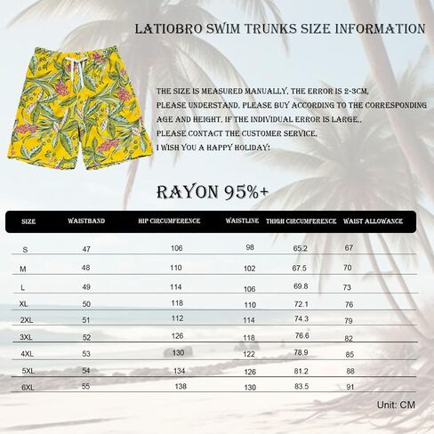Beach Shorts for Men Summer 3-Pockets Quick-Dry Tropical Tree Printing Lace-Up Beach Shorts Swim Trunks Mens in Kuwait