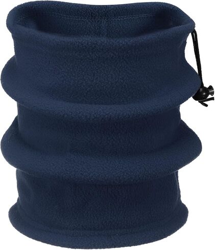 HARFINGTON Neck Warmer Winter Face Mask Winter Double Layer Fleece Neck Gaiter Windproof Scarf with Drawstring for Men Women in Kuwait