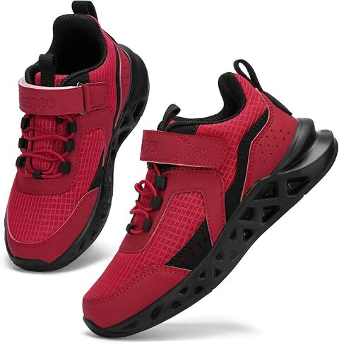 koppu Boys Tennis Shoes Girls Kids Slip on Sneakers Lightweight Breathable Strap Athletic Running Shoes for Toddler/Little Kid/Big Kid in Saudi Arabia