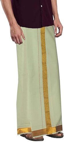 Cotton Saree Border Dhotis with Pocket Vesti Mundu Sarong Kerala Kasavu Sari Border Kattikko Ottikko Dhoti in Saudi Arabia