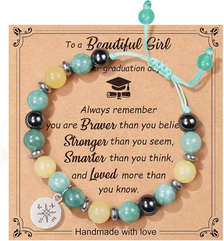 Graduation Gifts for Girls Teen Girls Her Women, Class of 2025 Graduation Bracelet for Girl Daughter Granddaughter Niece Sister Preschool Kindergarten 5th 8th Grade High School College Graduation in Saudi Arabia