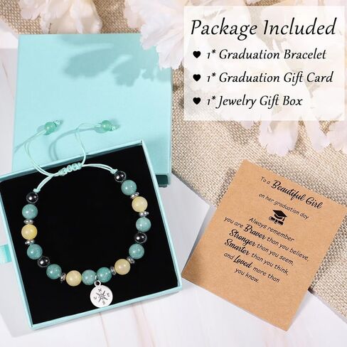 Graduation Gifts for Girls Teen Girls Her Women, Class of 2025 Graduation Bracelet for Girl Daughter Granddaughter Niece Sister Preschool Kindergarten 5th 8th Grade High School College Graduation in Saudi Arabia