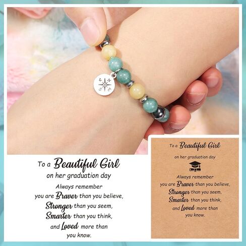 Graduation Gifts for Girls Teen Girls Her Women, Class of 2025 Graduation Bracelet for Girl Daughter Granddaughter Niece Sister Preschool Kindergarten 5th 8th Grade High School College Graduation in Saudi Arabia