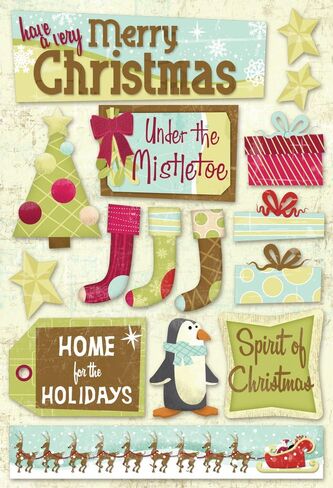 Karen Foster Design Acid and Lignin Free Scrapbooking Sticker ، Winter Wonderland in Kuwait