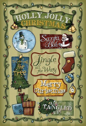 Karen Foster Design Acid and Lignin Free Scrapbooking Sticker ، Winter Wonderland in Kuwait