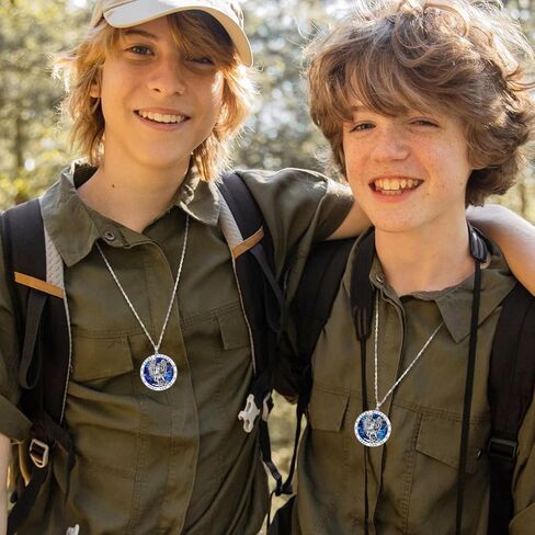 Odinstone 925 Sterling Silver St Michael/St Christopher/St Benedict/Jesus Crucifix/St Uriel/Archangel Raphael Medal Necklace for Men Women Religious Amulets Jewelry Gifts in Kuwait