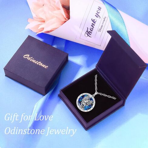 Odinstone 925 Sterling Silver St Michael/St Christopher/St Benedict/Jesus Crucifix/St Uriel/Archangel Raphael Medal Necklace for Men Women Religious Amulets Jewelry Gifts in Kuwait