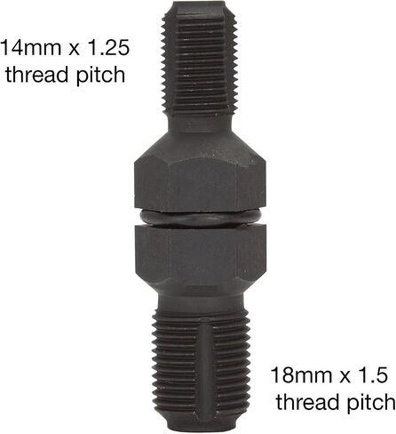 OEMTOOLS 25155 Limited Access Thread Chaser, Cleans Any Plug Hole with M14 x 1.25 Threads, Long with a Narrow Profile to Access Spark Plug Holes in Confined Spaces, 3/8 Drive in Saudi Arabia