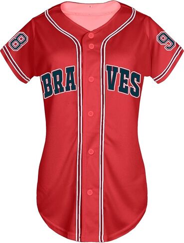 Women 98 Baseball Jersey Country Music Graphic Shirt Vintage Button Down Tshirt Fan Tops in Saudi Arabia