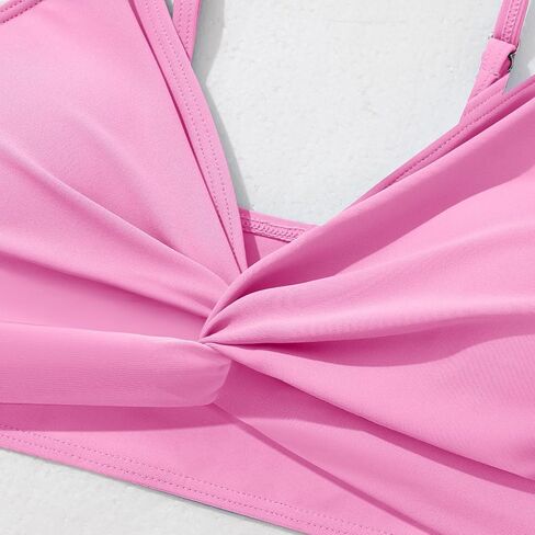 Eshoo Girls Swimsuit 3 قطعة بدلة الاستحمام بيكيني كروس عبور الأزهار الاستوائية in Kuwait