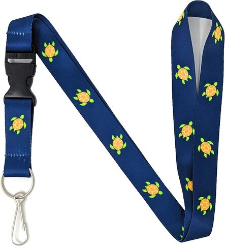 فينيلكشن الورك Llama Lanyard Keychain وحامل الهوية مع مشبك قابلة للفصل للمفاتيح أو الشارة | قلادة حداثة سوداء سوداء متينة (لاما) in Kuwait