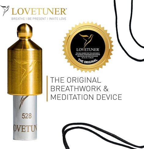 Lovetuner التنفس والتأمل قلادة ضبط | 528 هرتز تردد الحب Solfeggio | قلادة تخفيف الإجهاد صافرة | تعزيز الهدوء من خلال الصوت والتنفس للبالغين in Kuwait